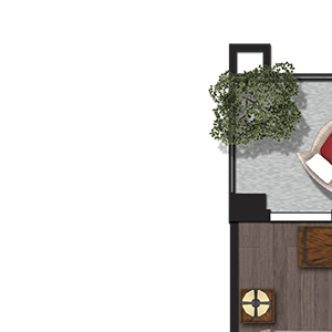One Bedroom/One Bathroom (A02B)